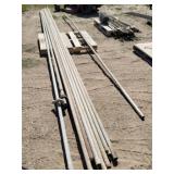 Assorted Metal Pipes - 1.5" dia., approx 21