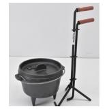 Lodge Logic 1 qt Cast Iron Dutch Oven & Lifter