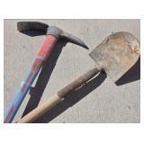 Solid Shank Shovel, Channellock Pick Mattock
