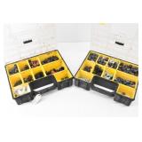 Sprinkler Nozzles & 2 Compartment Totes w/ Bins