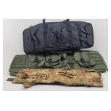 Three Tactical Rifle Scabbards