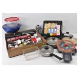 Household Lot: Pots & Pans, Lightbulbs...