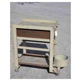 Metal Welding Rolling Shop Cart w/ Contents