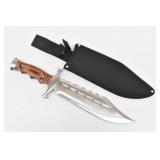 Stainless Steel Bowie Knife w/ Sheath