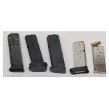 (5) Assorted Sig Sauer Magazines & 9mm Luger Ammo