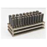 Transfer Punch Set 33 Pcs1/2" - 1" Plain Grip