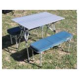Coleman Folding Camp Table w / Bench Seats