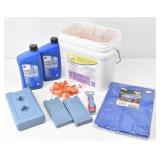 Motor Oil, Grip-Rite Plastic Cap Nails, Tarp...