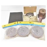 3 Abrasive Rolls, Sanding Squares & Roll Sandpaper
