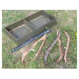 Vintage Wooden Horse Hames, 30" Steel Box