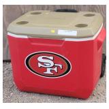 Coleman SF 49ers Chest Cooler on Wheels