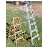 Keller W-4  Ladder & 6ft Aluminum Step Ladder