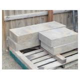 (5) Massive Cast Stone Blocks: (1) 45"L & (4) 25"L