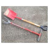 Razor Bask Square Point Shovel, Weasel Claw