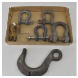 Clevis Grab Hook., 4  Anchor Shackles & Steel Hook
