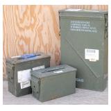 (3) Ammo Cans