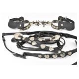 Western Heart Inlay, Spurs, Breast Collar, Halter