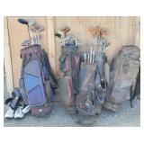 Jumbo Lot of Golf Clubs, Bags -XPC, Wilson & more