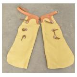 Leather Riding Chinks / Chaps Concho Detailing
