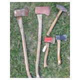 Cross Peen Hammer & 4 Axes