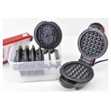 Pattern Making Mini Waffle Maker & patterns