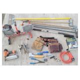 Leather Tool Pouch, Brad Nailer, Staple Gun