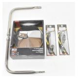 Round Mirror 8" Convex & 2 Mirror Clamp Bars