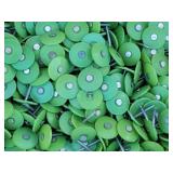 Tub of 1" Round Plastic Cap Roofing Nails