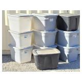 10 Storage Totes w/Lids