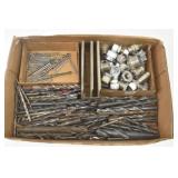 Assorted Drill Bits, Hydraulic Pipe Fittings