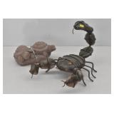 Decorative Scorpion Metal Figurine &