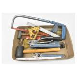 Pipe Wrench, Rubber Mallet, Metal Hand Saw...
