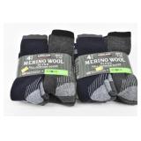 (8 pairs) Merino Wool Blend Men's 7-13 Socks NEW