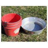 Behrens High Grade 16" Steel Tube -3  8qt Buckets