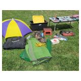 Large Group of Camping Gear: Folding Table...