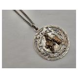 Fleming Sterling Rodeo Barrel Racer Necklace 37gtw