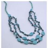 Turquois & Howlite Southwest Multi-Strand Necklace