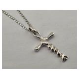 RIM Studio .925 Sterling Wrapped Cross Necklace
