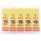(5) 1970s Black Cat Firecracker PAPER LABELS