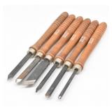 (6) Craftsman Wood turning Chisels