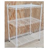 White 3-Tier Adjustable Shelving Unit