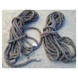 (2) Polypropylene Truck Ropes