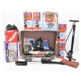 Shop Towels, Wastebasket Liners, Bike Floor Pump