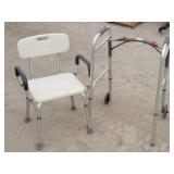 Shower Chair & Folding Walker