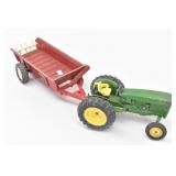 John Deere Metal Tractor w/ International Spreader