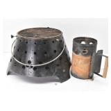 Volcano Collapsible Grill w/Charcoal Chimney
