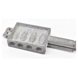 Vtg C. Palmer  Aluminum Lead Fishing Sinker Mold