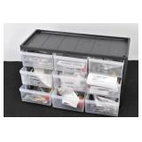 Pen Building Supplies w/ 9 Drawer Organizer
