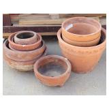 Assorted Terracotta Planters Traditional Clay Pots