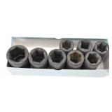 (8pc) 1/2" Drive Impact Socket Set 6 Point